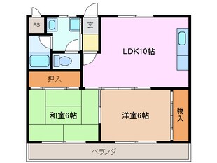 川越富洲原駅 徒歩8分 4階の物件間取画像